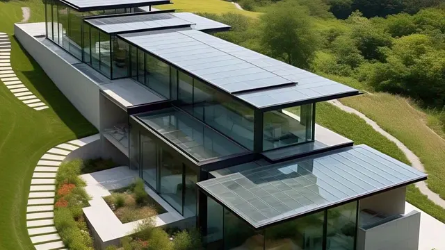 Model Rumah dengan Atap Memanjang Bertingkat/Nurul Diva Kautsar via Meta AI