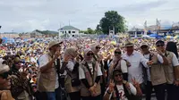Kampanye Akbar Pilbup Tanggamus, Ribuan Pendukung Saleh-Agus Padati Lapangan Tangsi