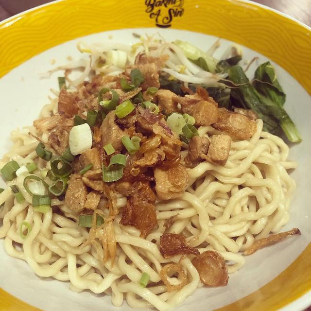 Menu Bakmi A Sin (instagram @bakmi.a.sin)