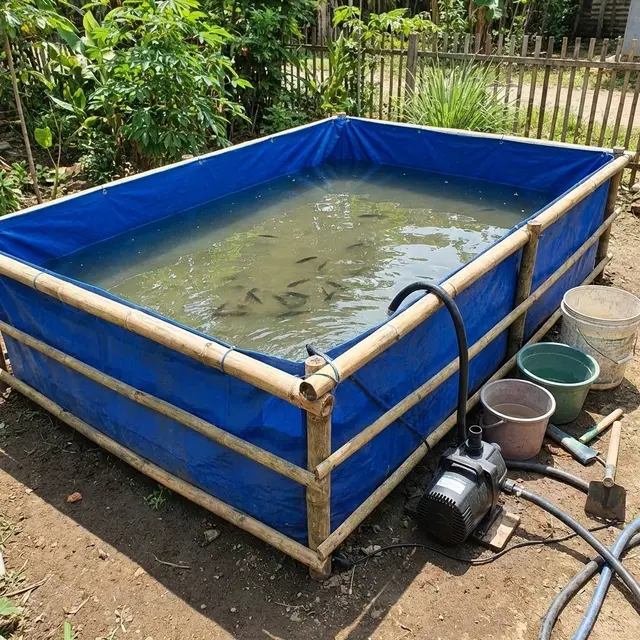 Model Kolam Ikan Tanpa Gali Tanah yang Praktis dan Estetik