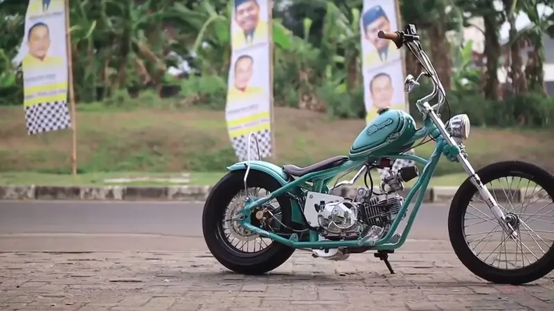 Lihat Motor Chooper Final Street Arts Custom. sumberfoto: Street Arts Custom