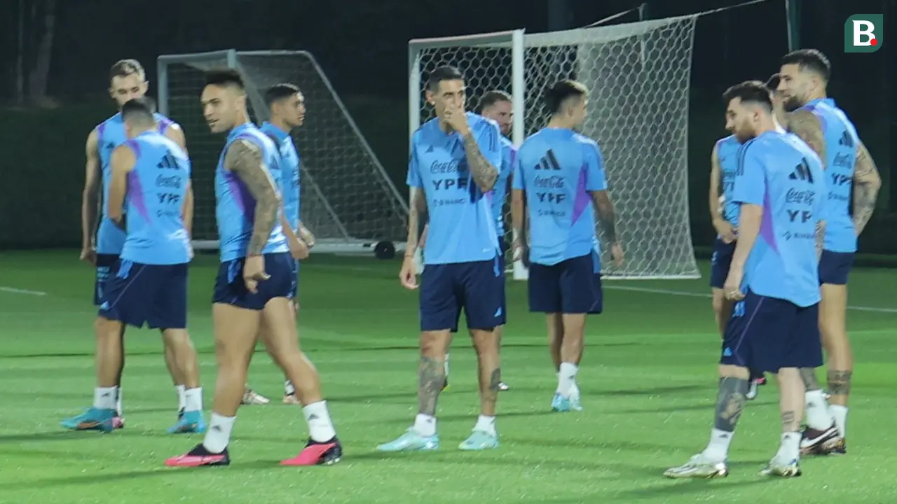 Latihan Timnas Argetina