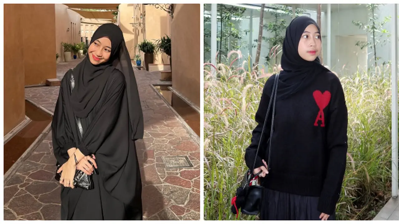 6 Potret Adiba Khanza Pakai All Black Outfit, Tampil Elegan dengan Warna Kesukaan