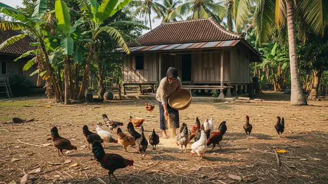 Cara Buat Pakan Ayam Fermentasi dari Gedebog Pisang/Gemini AI