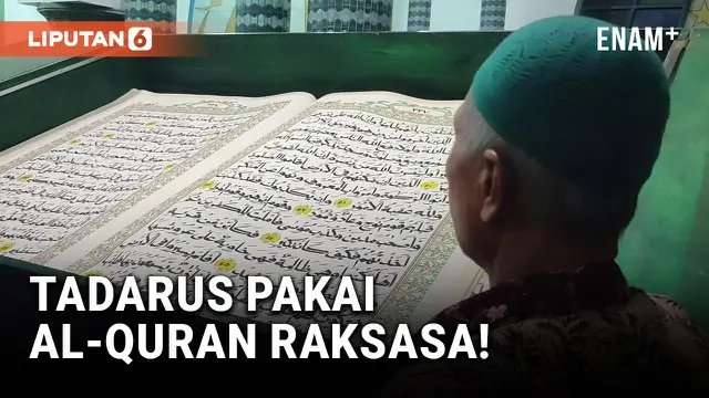 VIDEO: Tadarus di Banyuwangi Pakai Al-Quran Seberat 4 Kuintal