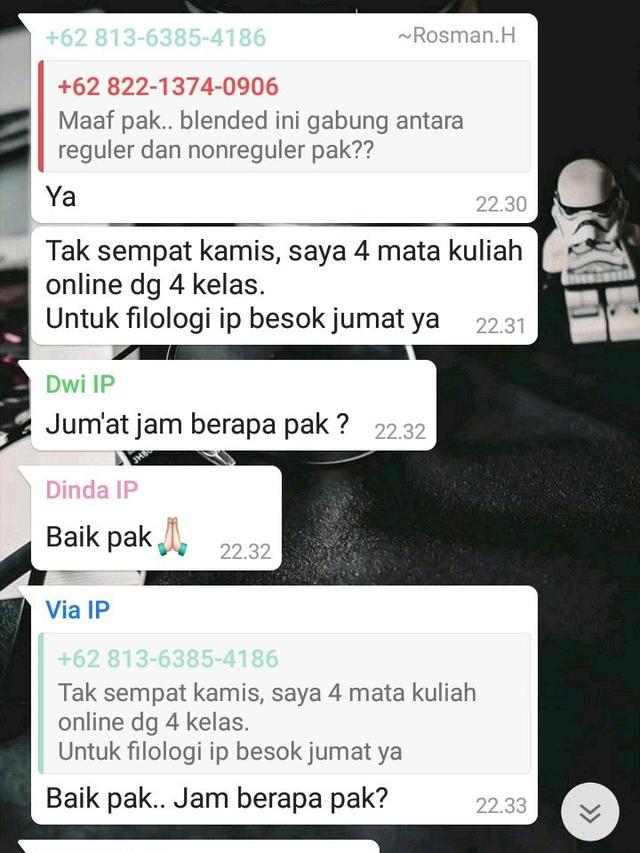 6 Chat Lucu Dosen dan Mahasiswa Kuliah Online, Pasti Pernah Ngerasain