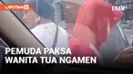 Wanita Tua Diduga Dipaksa Anak Sendiri Ngamen di Malang