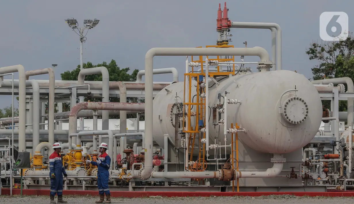 Melalui implementasi teknologi CCS/CCUS, Pertamina merealisasikan komitmennya dalam memenuhi kebutuhan energi nasional serta di saat bersamaan program dekarbonisasi demi mendukung target Net Zero Emission 2060. (Liputan6.com/Angga Yuniar)