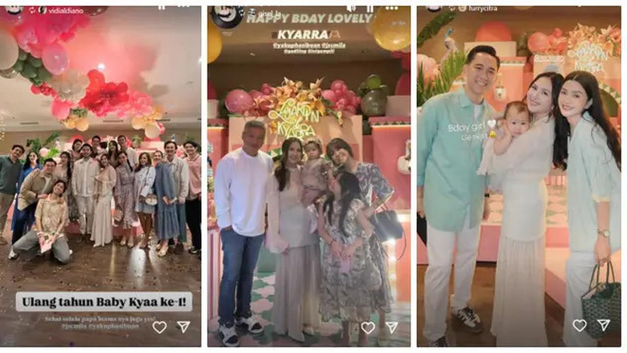 7 Potret Pesta Ultah Kyarra Anak Jessica Mila ke-1 Tahun, Penuh Bahagia Bareng Keluarga