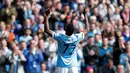Kelechi Iheanacho berhasil mencetak dua gol dan turut membawa Manchester City menang 4-0 atas Stoke City dalam laga Liga Inggris di Stadion Etihad, Manchester, Sabtu (23/4/2016) malam WIB. (Reuters/Andrew Yates)