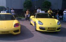 Taksi Ferrari dan Porsche untuk promosi film