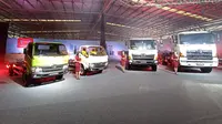PT Hino Motors Sales Indonesia (HMSI) meluncurkan semua kendaraannya dengan standar mesin emisi Euro4. (Arief Azhari/Liputan6.com)