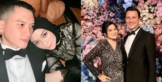 Dikenal couple goals, Christian Sugiono dan Titi Kamal tampil kompak di acara resepsi Jessica Mila mengenakan busana serba hitam. [Foto: IG/titi_kamall].