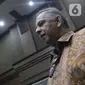 Terdakwa dugaan suap proyek PLTU Riau-1 yang juga mantan Dirut PLN, Sofyan Basir usai menjalani sidang pembacaan tuntutan di Pengadilan Tipikor, Jakarta, Senin (10/7/2019). Sofyan Basir dituntut 5 tahun penjara ditambah denda Rp200 juta subsider 3 bulan kurungan. (Liputan6.com/Helmi Fithriansyah)