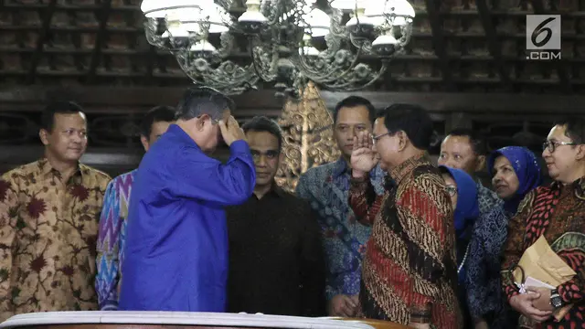 Keakraban Pertemuan SBY dan Prabowo Sepakat Tanpa Koalisi