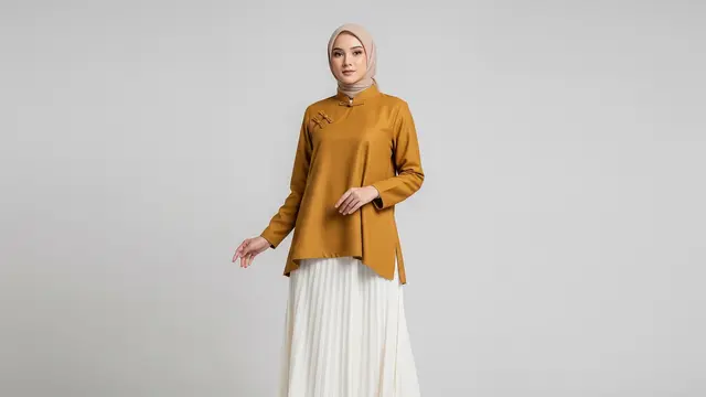 Cheongsam Set Modern (Top & Rok Plisket)