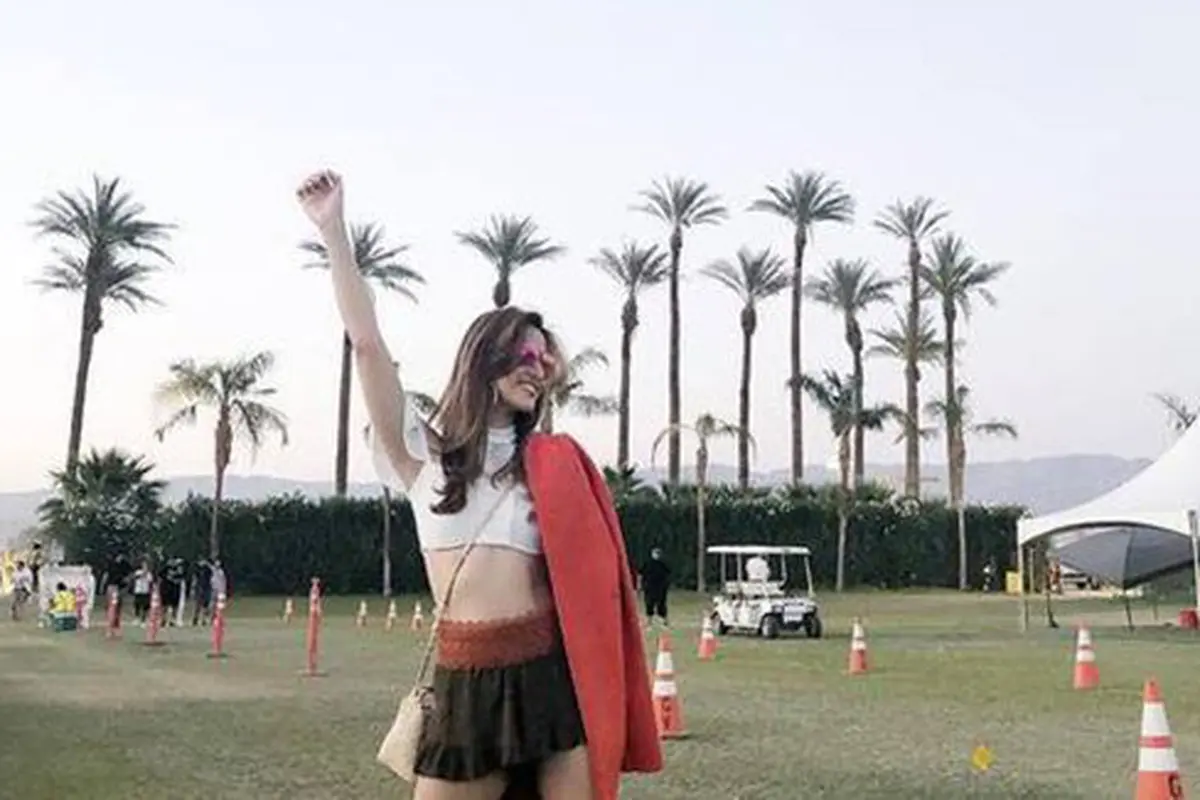 Nia Ramadhani di Coachella./Copyright instagram/ramadhaniabakrie