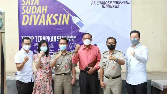 PT CPI dukung program percepatan vaksinasi di Kecamatan Pademangan.