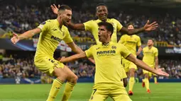 Villarreal menjadi satu-satunya klub Liga Spanyol yang belum terkalahkan hingga pekan ini. Namun, klub yang berjuluk The Yellow Submarine tersebut hanya mampu menempati urutan ke-11 klasmen sementara karena hanya mampu menyabet dua kali kemenangan dan lima kali seri. (AFP/Paul Ellis)