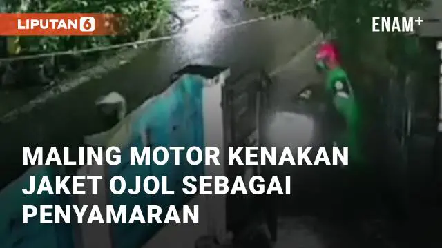 VIDEO: Viral Maling Motor di Yogyakarta Diduga Kenakan Jaket Ojol Sebagai Penyamaran