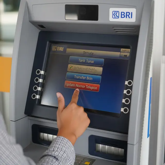 Cara Ganti No HP di BRImo Tanpa ke Bank (AI Generated)