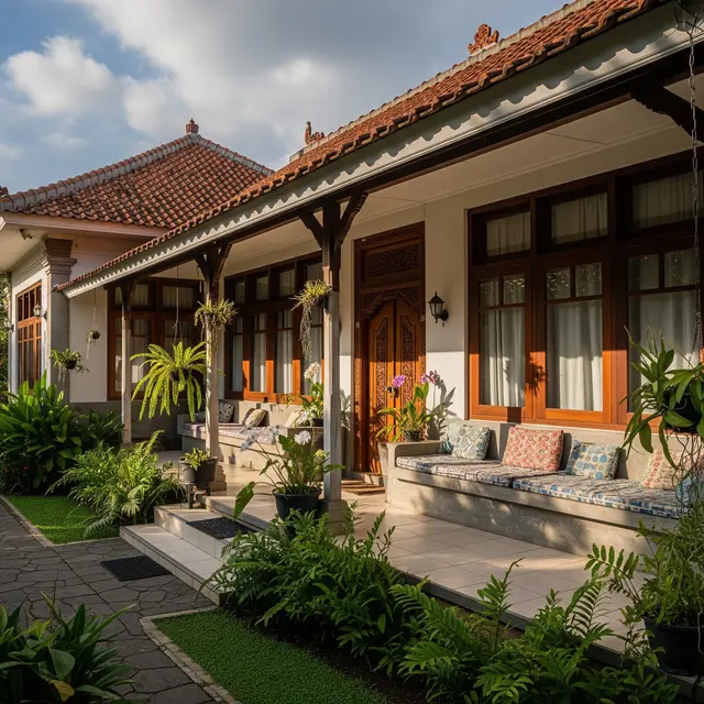 Model Teras Rumah Jadul yang Kembali Diminati