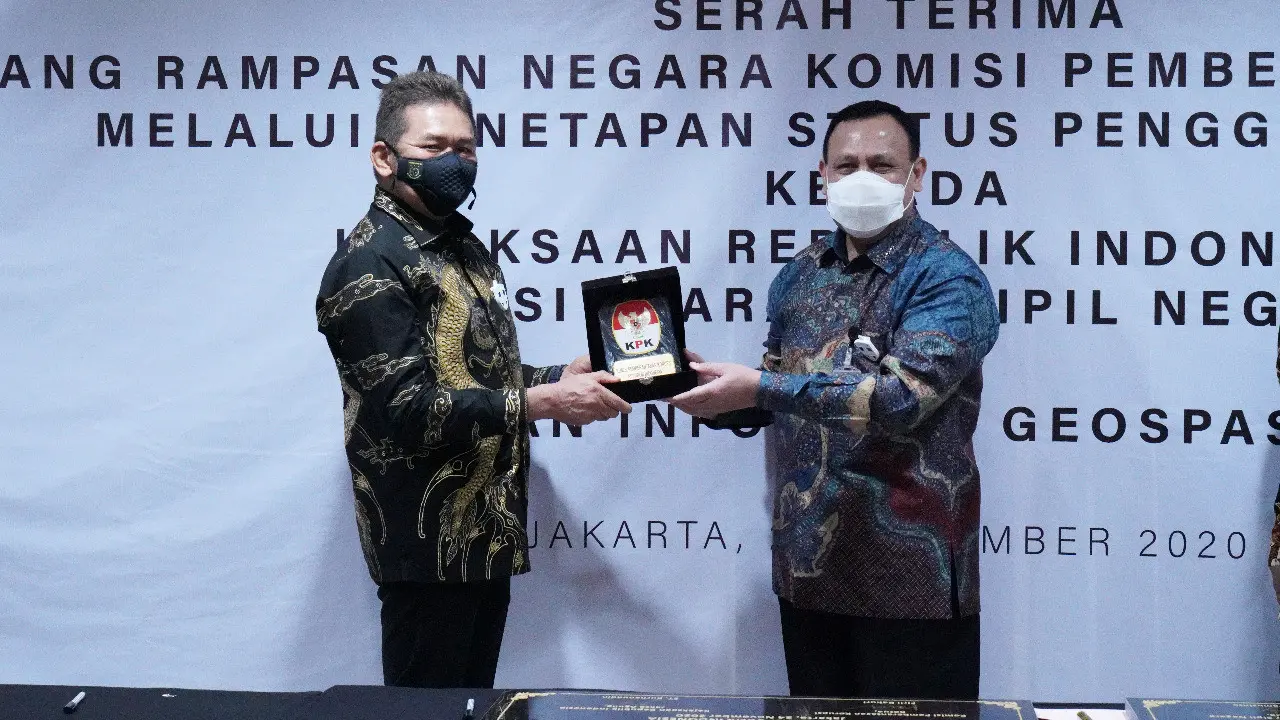 Penyerahan barang hasil rampasan negara dari Kementerian Keuangan kepada Kejaksaan RI