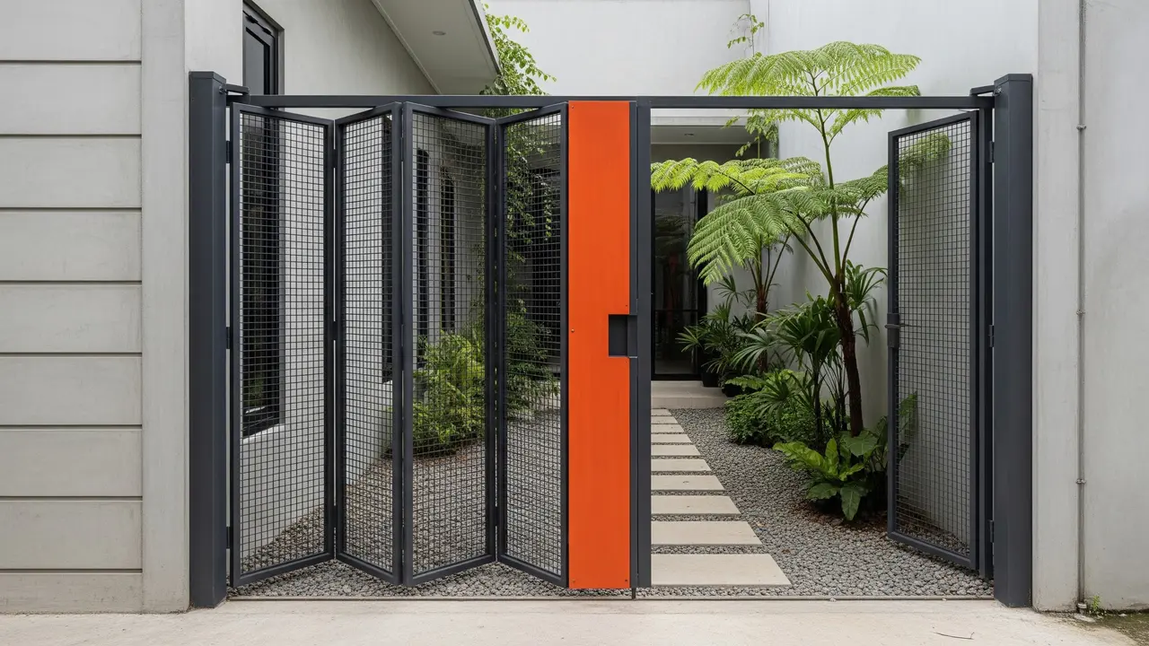 Model Pagar Rumah Lipat Modern Hemat Ruang