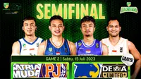 Link Live Streaming IBL Tokopedia 2023 Semifinal Game 2 di Vidio, Sabtu 15 Juli 2023. (Sumber : dok. vidio.com)