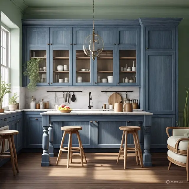 Inspirasi Cat Rumah Warna Hijau dan Biru