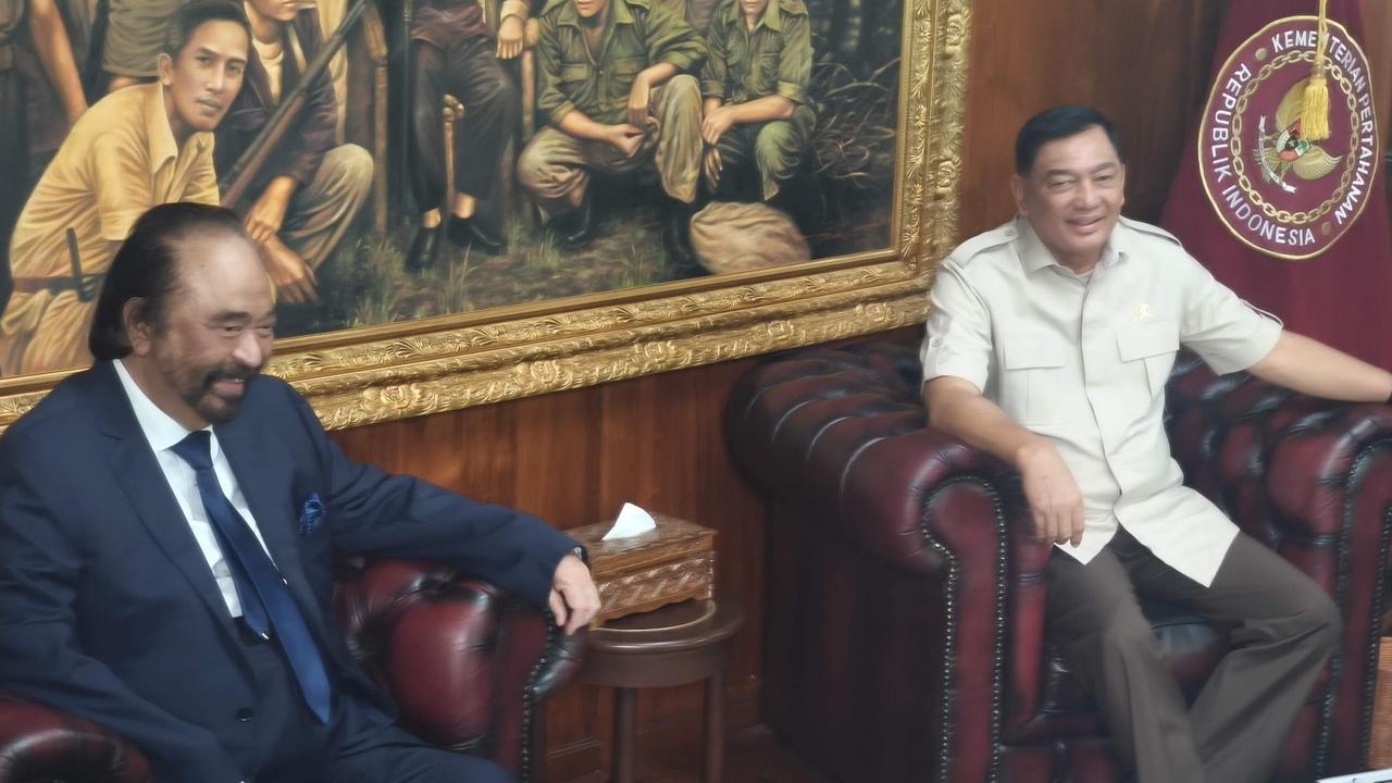 Surya Paloh bertemu Menhan Sjafrie