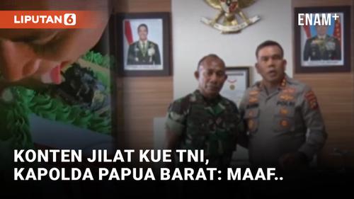 VIDEO: Kasus Polisi Jilat Kue HUT TNI, Kapolda Papua Barat Minta Maaf