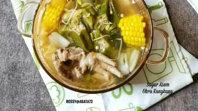 Sayur Asem Okra Kangkung