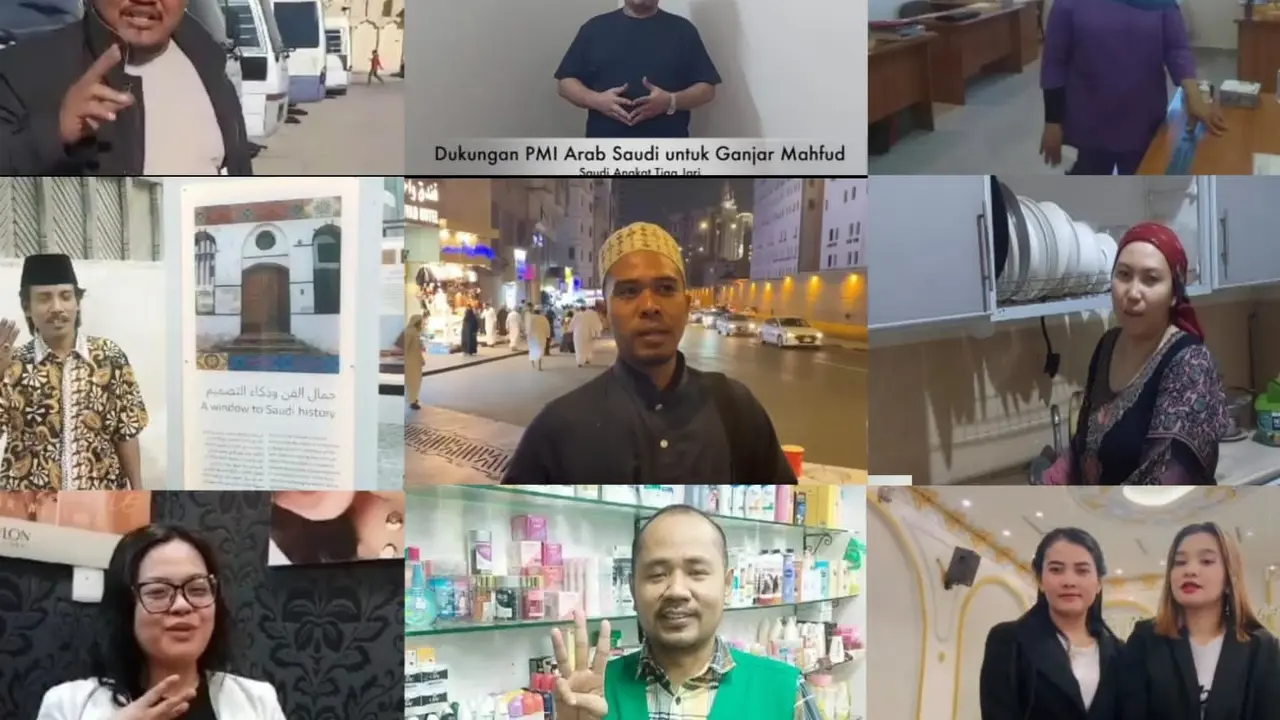 Pekerja migran Indonesia di Arab dukung Ganjar-Mahfud. (Liputan6.com/ ist)