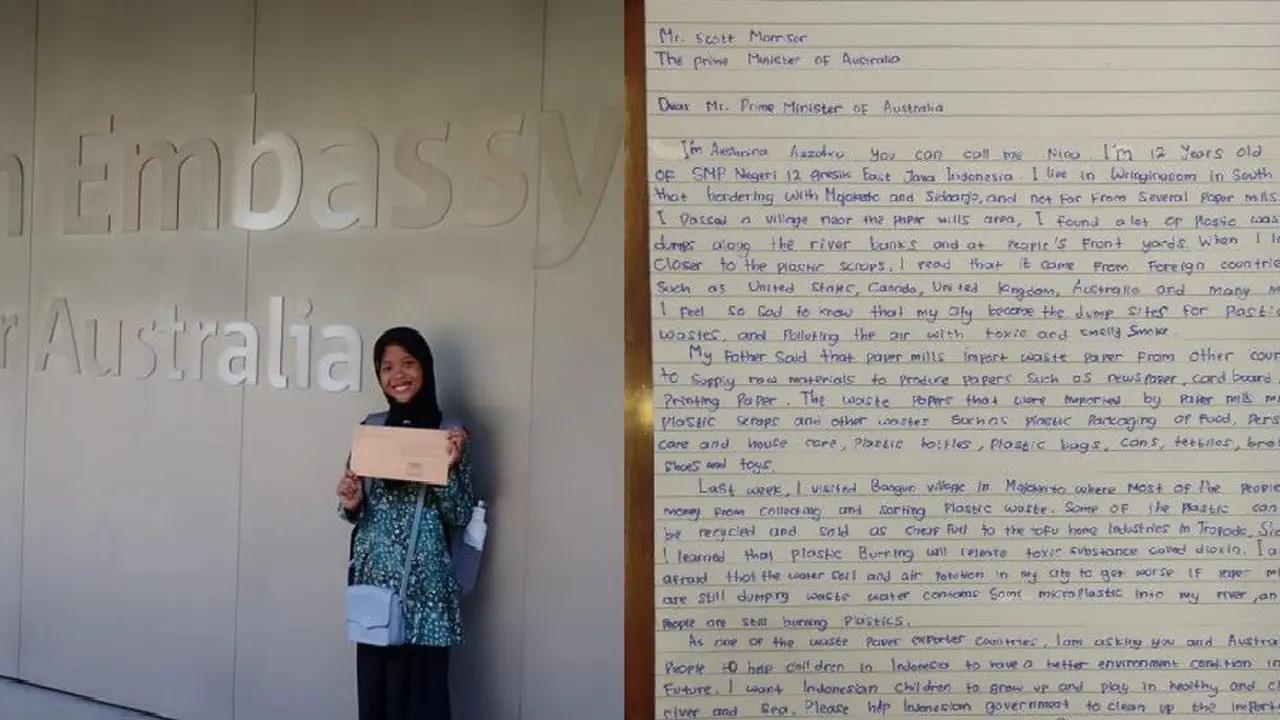 remaja Gresik kirim surat ke PM Australia