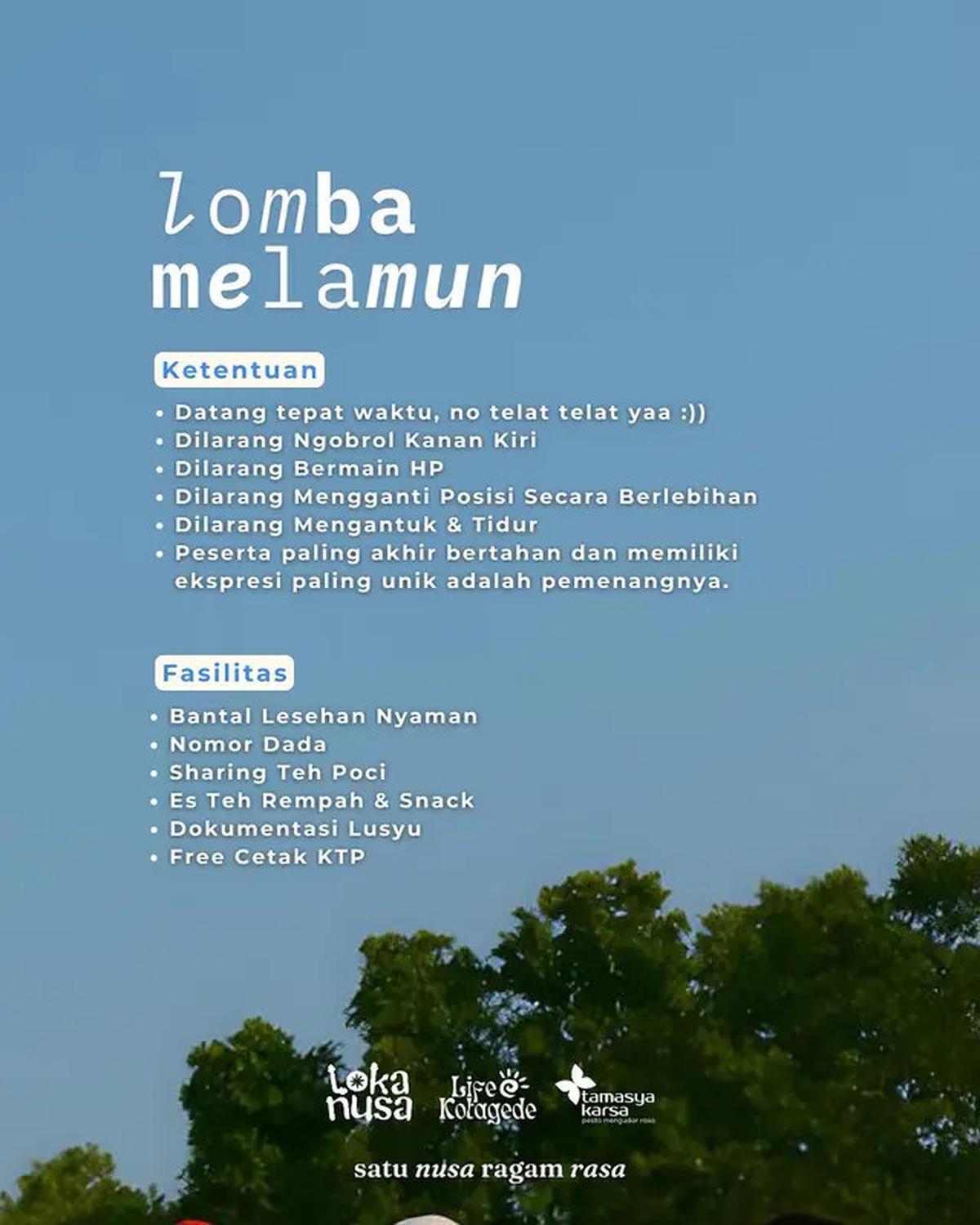 Lomba Melamun di Yogyakarta, Cara Unik dan Santai Merayakan HUT ke-80 RI