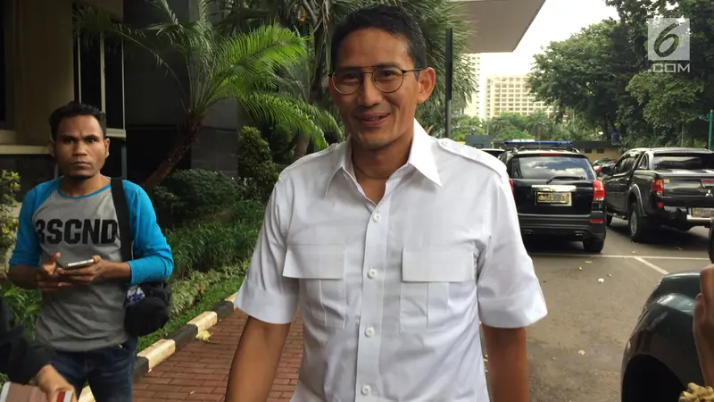 Senyum Sandiaga Uno Saat Kembali Diperiksa soal Kasus Tanah