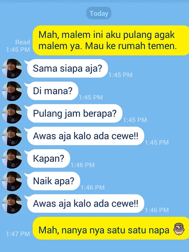 6 Chat Ibu Terlalu Perhatian ke Anak Ini Bikin Elus Dada