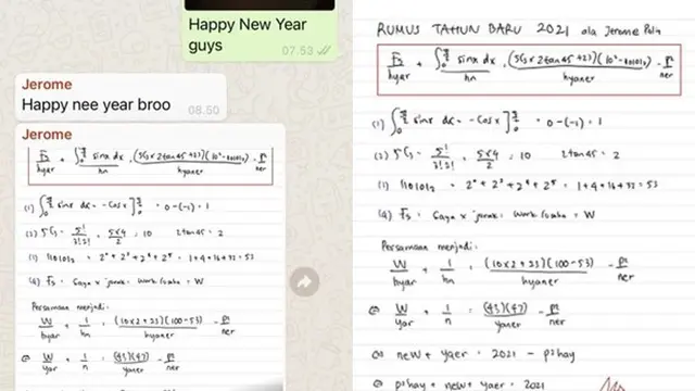 6 Chat Selamat Tahun Baru Ini Kocak, Bikin Ngakak