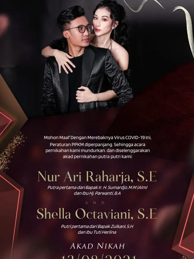 Pernikahan Shella O dengan calon suaminya (ist)