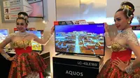 Sharp luncurkan televisi 40 inci buatan Karawang (liputan6.com/Andina Librianty)