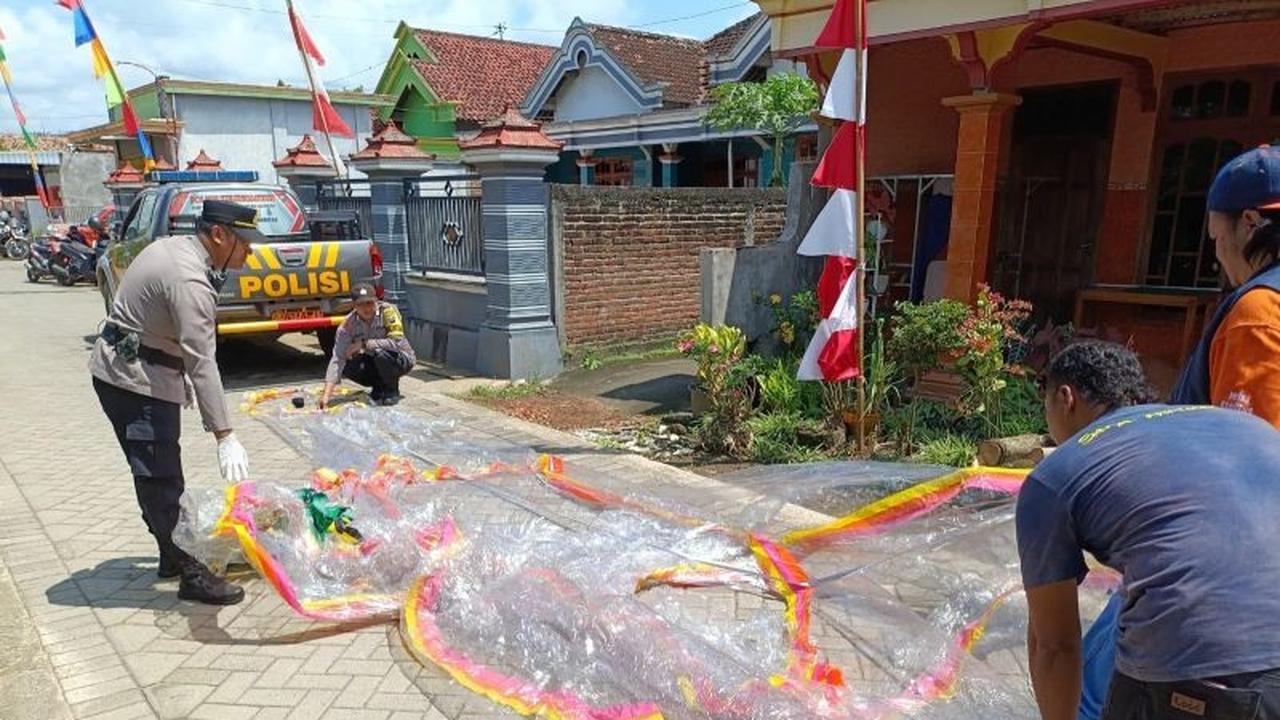Polisi Selidiki Balon Udara Berpetasan Rusak Rumah di Tulungagung, Pelaku Terancam Sanksi