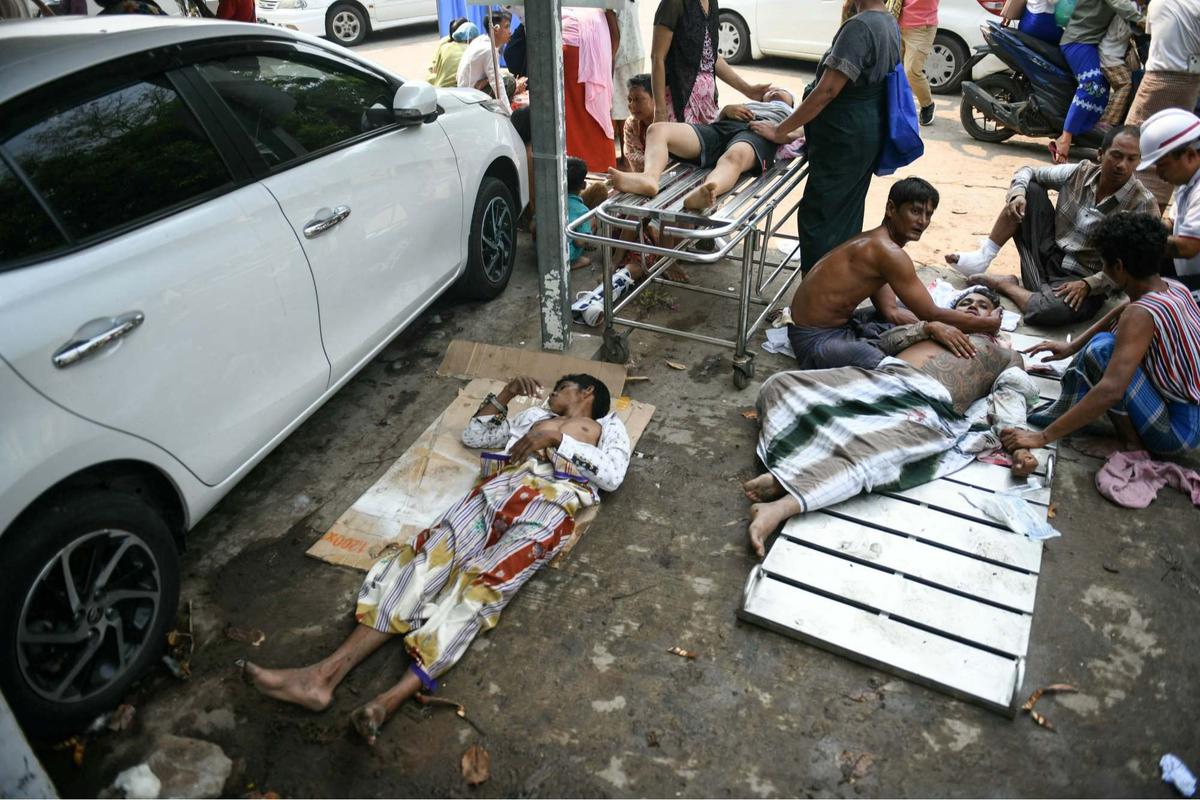 Kerusakan Parah Akibat Gempa Dahsyat Myanmar