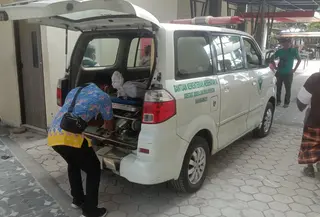 Orang tenggelam di Sungai Basean Situbondo (Foto: Hermawan Arifianto/Liputan6.com)