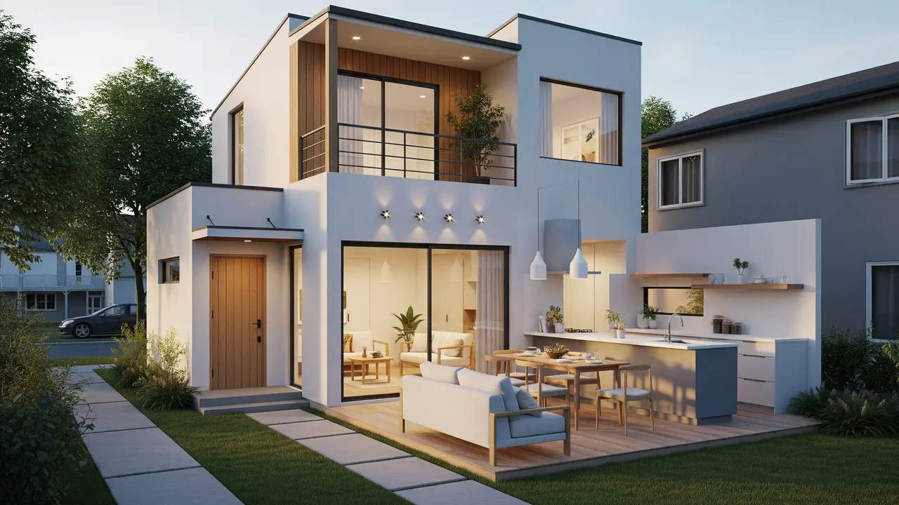 Inspirasi Rumah Minimalis 2 Lantai di Kavling Kecil