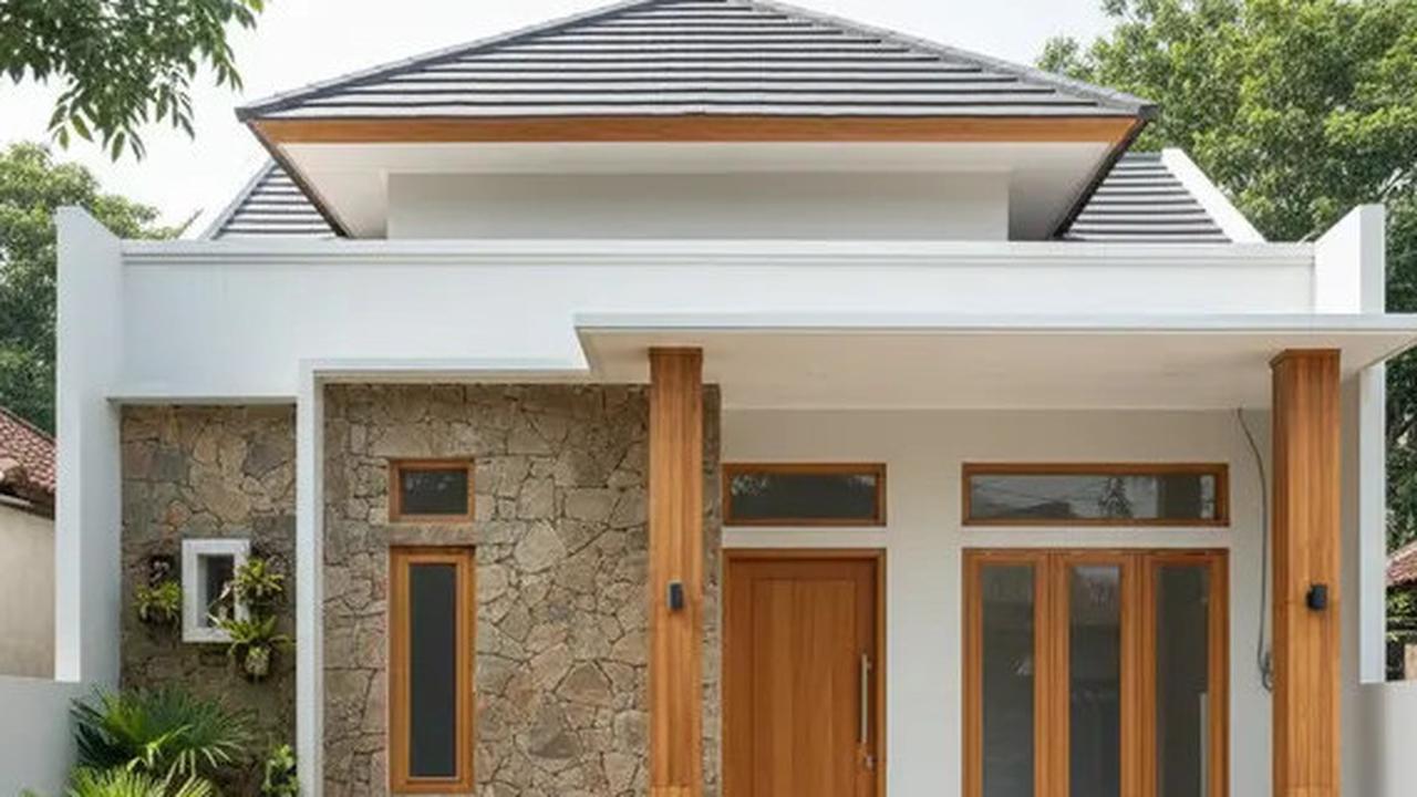 7 Konsep Teras Rumah Ala Scandinavian Modern dengan Atap Kayu Terbuka yang Natural dan Estetik