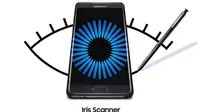 Fitur pemindai iris mata yang kini hadir Samsung Galaxy Note 7 (kredit: samsung.com)
