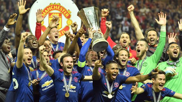 Luapan Kegembiraan Pemain MU Usai Juara Liga Europa
