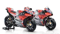 Andrea dovizioso berharap livery baru motor Ducati bisa mengantarkannya menjadi juara dunia MotoGP 2018. (Motorsport)