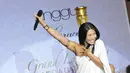 Anggun mengungkapkan memakai seragam orang kepercayaan Hitler adalah mengenang kekejaman yang mencoreng muka dunia dan menggubris kepedihan keluarga jutaan korban. (Liputan6.com/Panji Diksana)